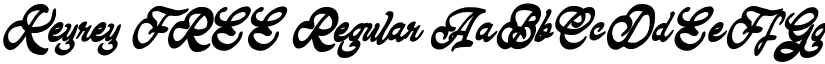 Keyrey FREE Regular font