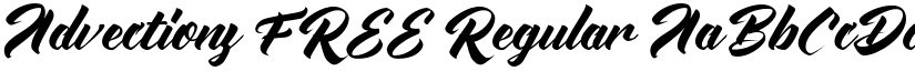 Advectionz FREE Regular font