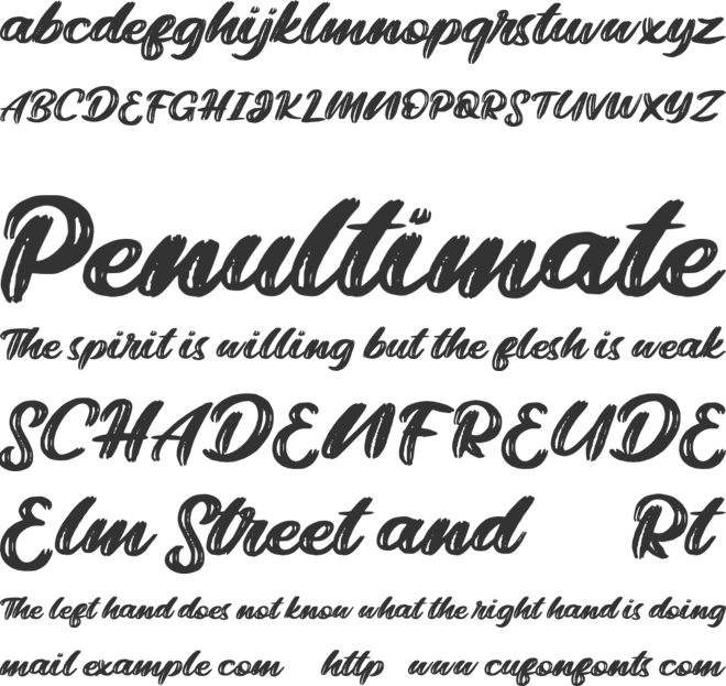 Bright FREE font preview