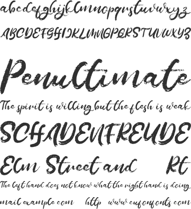 Melage FREE font preview