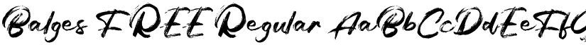 Balges FREE font download