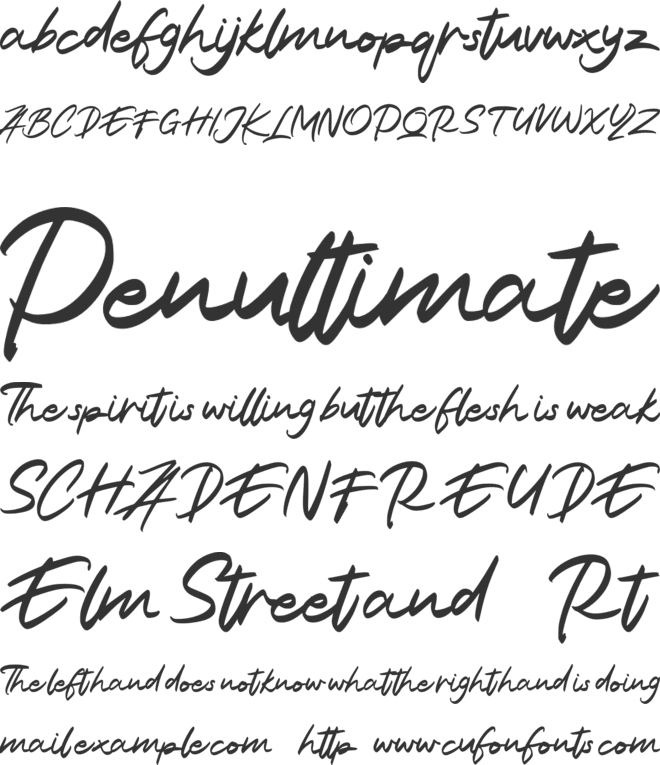 Alantis FREE font preview