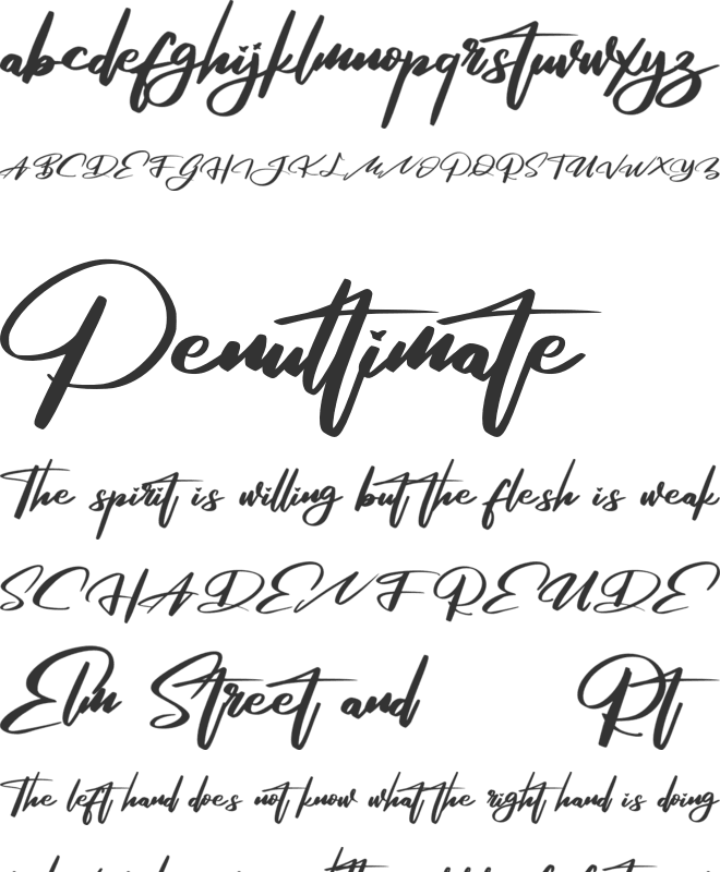 Rosega FREE font preview