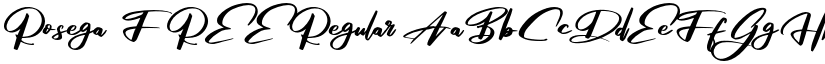Rosega FREE Regular font