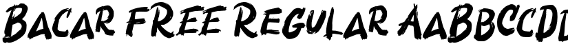 Bacar FREE Regular font