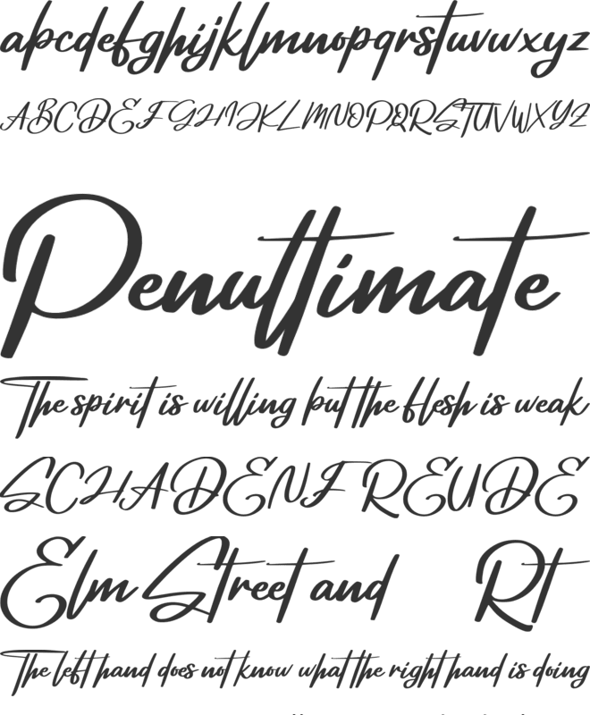 Deglas FREE font preview
