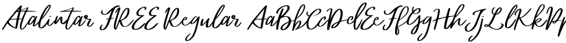 Atalintar FREE Regular font