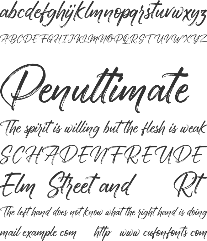 Walking Dream FREE font preview