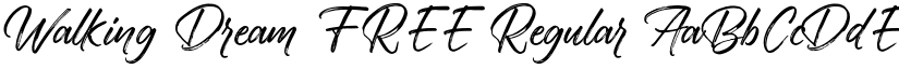 Walking Dream FREE Regular font