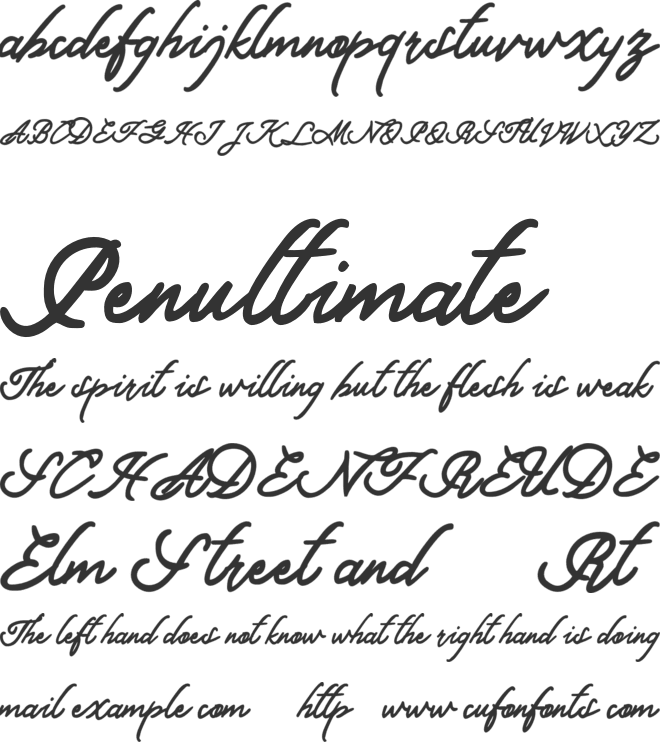 Magdalena FREE font preview