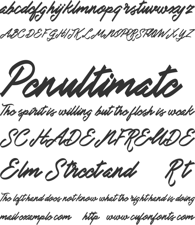 Doglas FREE font preview