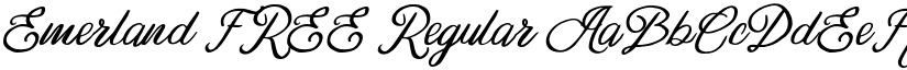 Emerland FREE Regular font