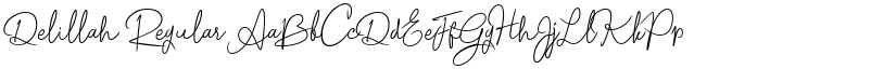 Delillah Regular font