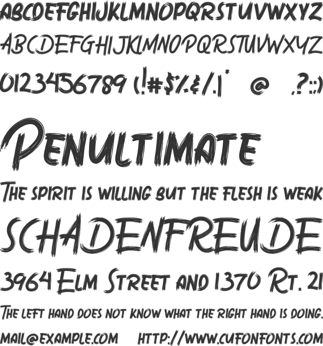 Sabotase font preview