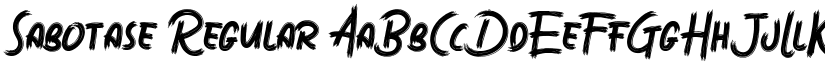 Sabotase Regular font