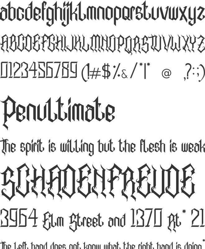 Alabasta font preview