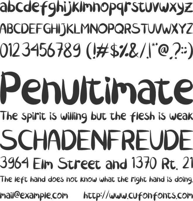 Chicken Katsu font preview