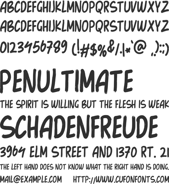 GoodBoom font preview