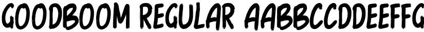 GoodBoom Regular font