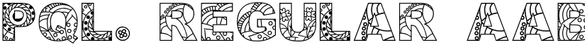 PQL. Regular font