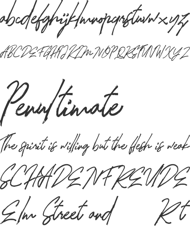 Hollims FREE font preview