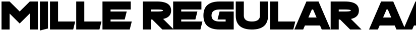 Mille Regular font