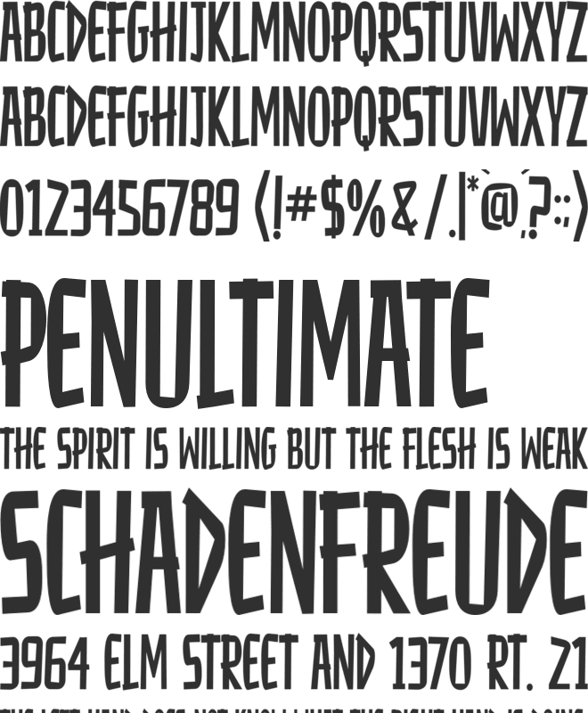 Gouristal font preview