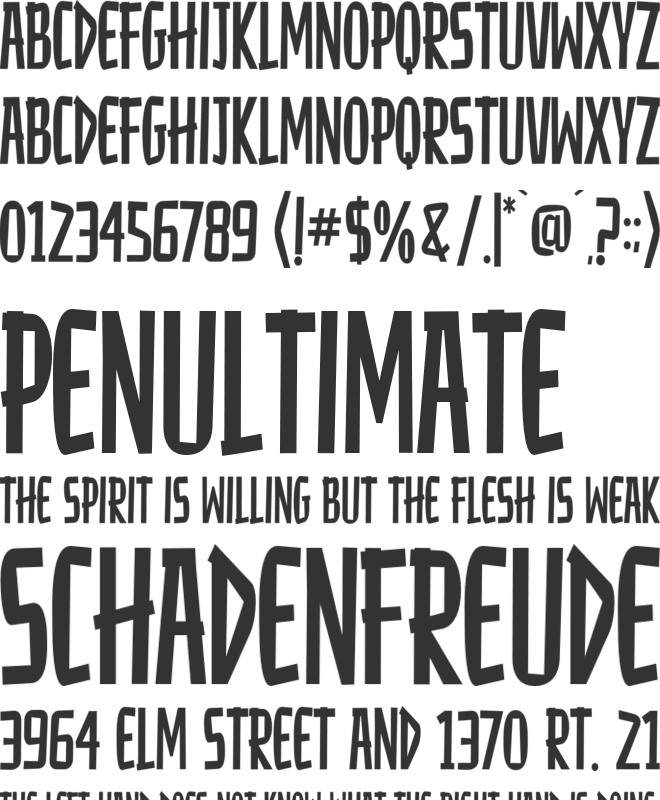 Gouristal font preview