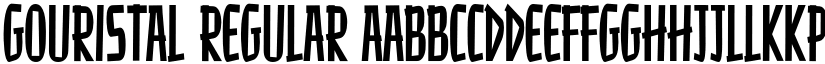 Gouristal Regular font