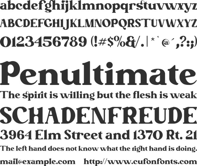 Betofin free for personal use font preview