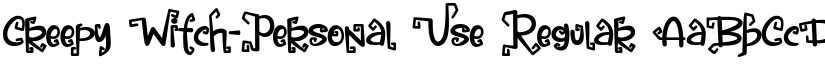 Creepy Witch-Personal Use font download