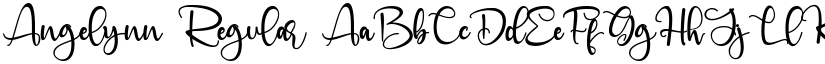Angelynn Regular font