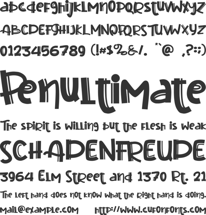 Sweet Husky font preview