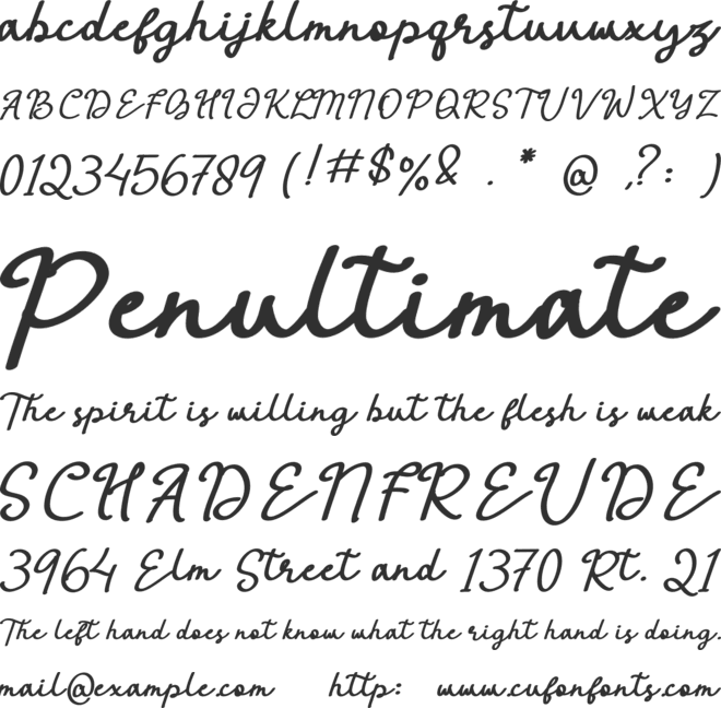 Antha font preview