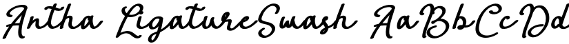 Antha LigatureSwash font