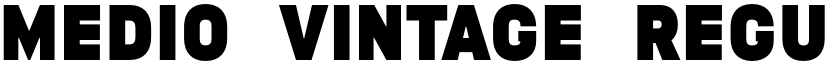 MEDIO VINTAGE Regular font