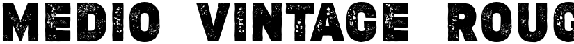 MEDIO VINTAGE ROUGH Regular font