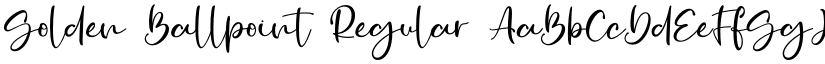 Golden Ballpoint Regular font