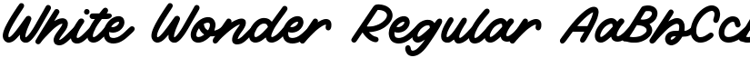 White Wonder font download