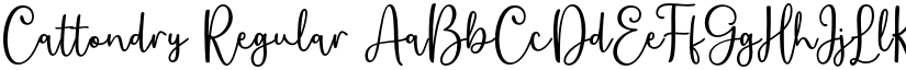 Cattondry Regular font
