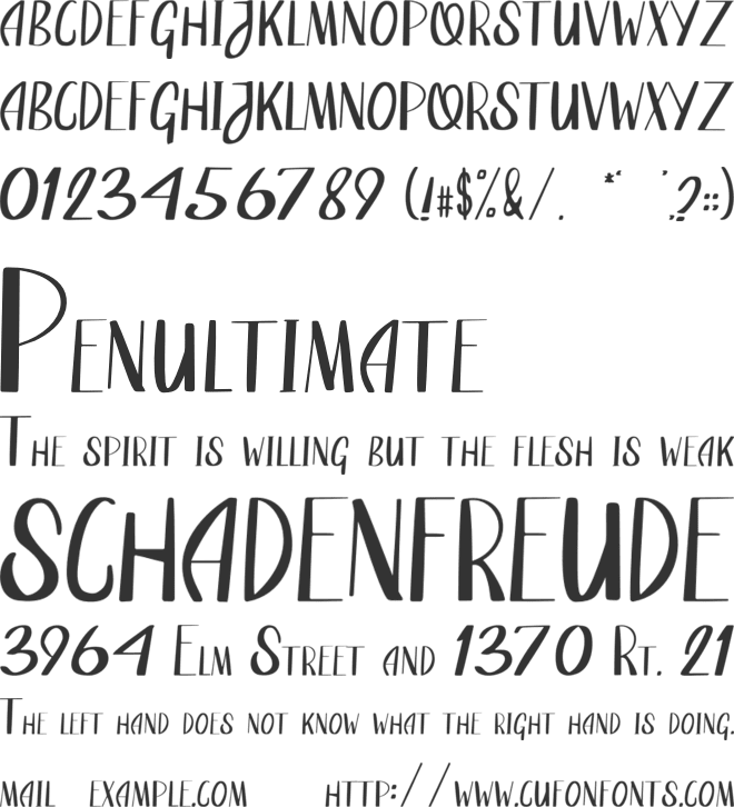 Quincrown font preview