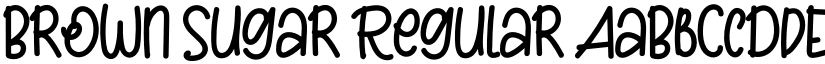 Brown Sugar Regular font