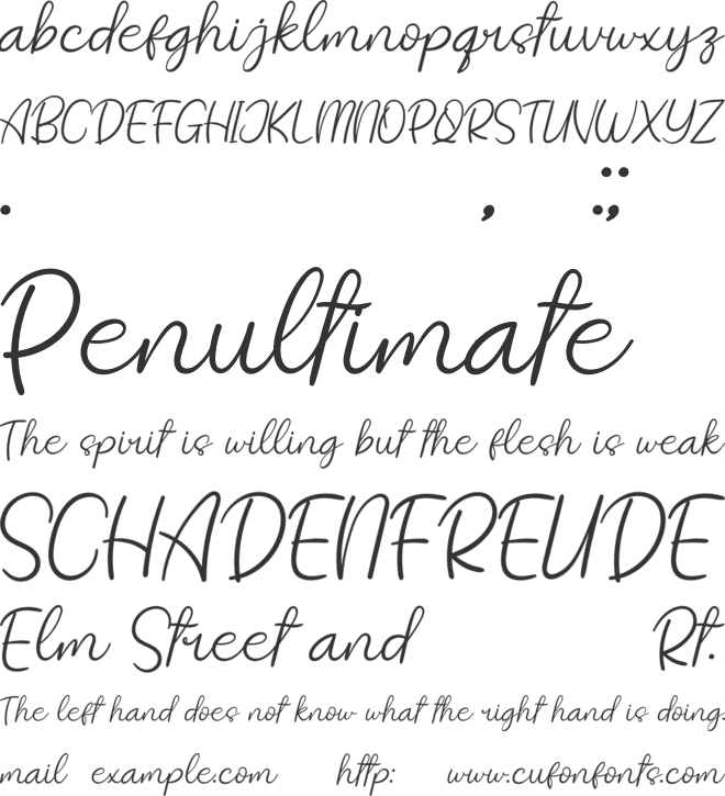 Sweet Flower font preview