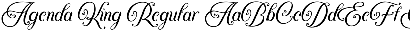 Agenda King Regular font