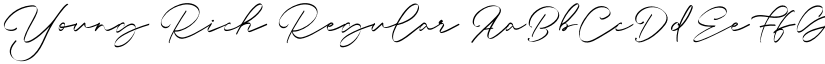 Young Rich Regular font