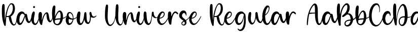 Rainbow Universe Regular font