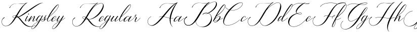 Kingsley Regular font