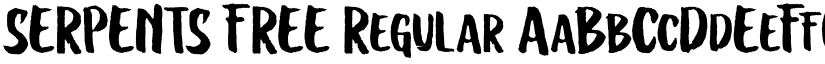 SERPENTS FREE font download