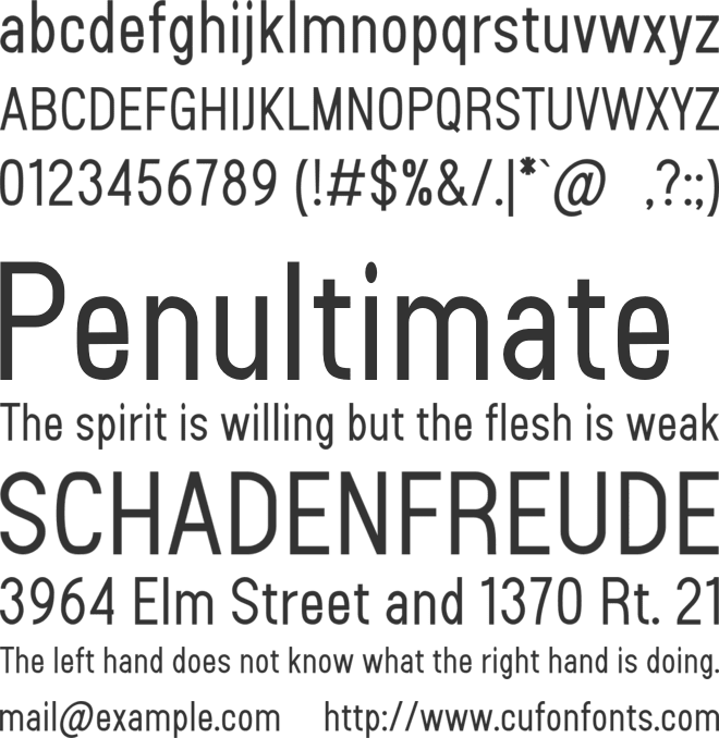 Sanlulus font preview