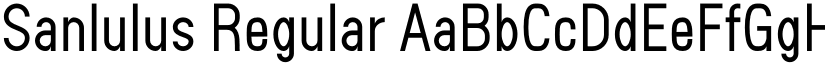 Sanlulus Regular font